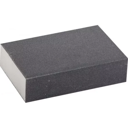 Губка шлифовальная ЗУБР &quot;ЭКСПЕРТ&quot; четырехсторонняя, SiC, средняя жесткость, Р180, 100х68х26 мм 35612-180 купить в Перми
