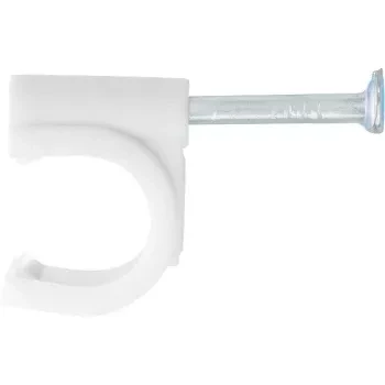 Скобы электроустановочные, 4 мм, круглый профиль, 50 шт  СИБРТЕХ 47512 купить в Перми