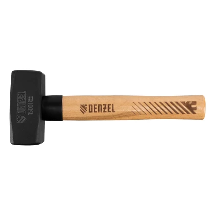 Кувалда, 1500 г Denzel 11019, кованая головка, буковая рукоятка купить в Перми