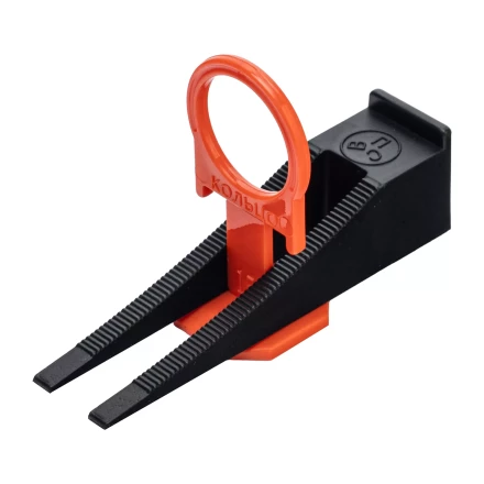 Комплект зажим + клин для системы выравнивания плитки СВП Кольцо, 50/50 шт. в ведре Сибртех 88112 купить в Перми