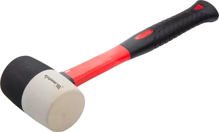 Киянка резиновая, 225 г, черно-белая резина, фибергласовая рукоятка MATRIX 11170 купить в Перми