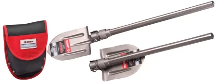 Лопата ЗУБР титановая походная, складная, в чехле 4-39477 купить в Перми