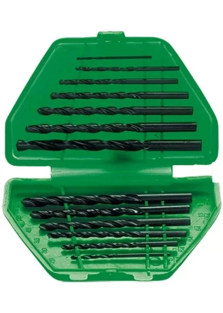 Набор сверл по металлу 1,5-6,5 мм (через 0,5 мм) 13 шт пластиковый бокс цилиндрический хвостовик SPARTA 723455 купить в Перми