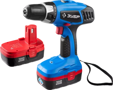 Дрель-шуруповерт 2 АКБ ЗДА-18-2 КИН20 серия ПРОФЕССИОНАЛ купить в Перми