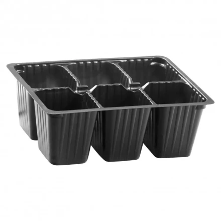 Кассета для рассады 180 х 135 х 60 мм 6 ячеек полистирол 5 шт 64346 купить в Перми