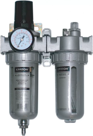 Фильтр воздушный с регулятором давления манометром и лубрикатором Кратон 3 01 03 014 купить в Перми
