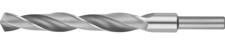 Сверло ЗУБР &quot;МАСТЕР&quot; по металлу с цилиндрическим хвостовиком, сталь Р6М5, винтовой прокат, D 15.0мм, L-169/114мм 4-29621-169-15 купить в Перми