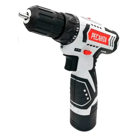 Дрель-шуруповерт аккумуляторная Ресанта ДА-12-2ЛК 75/14/2 купить в Перми