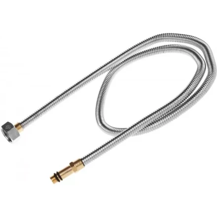 Подводка ЗУБР &quot;ЭКСПЕРТ&quot; сильфонная из нержавеющей стали, для смесителя, удлиненная, г/ш (гайка-штуцер), 1/2&quot;, 1,0м 51013-100 купить в Перми