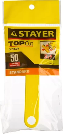 Скребок STAYER &quot;STANDARD&quot;, пластмассовый корпус, 50мм 0851_z01 купить в Перми