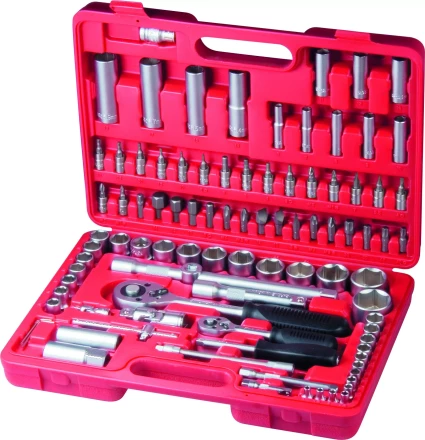 Набор слесарно-монтажный с квадратами 1/4 и 1/2 94 предмета MATRIX 13580 купить в Перми