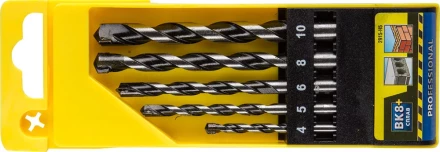 Набор STAYER &quot;PROFESSIONAL&quot;: Свёрла по бетону, ударные 4, 5, 6, 8, 10мм, 5шт 2915-H5 купить в Перми