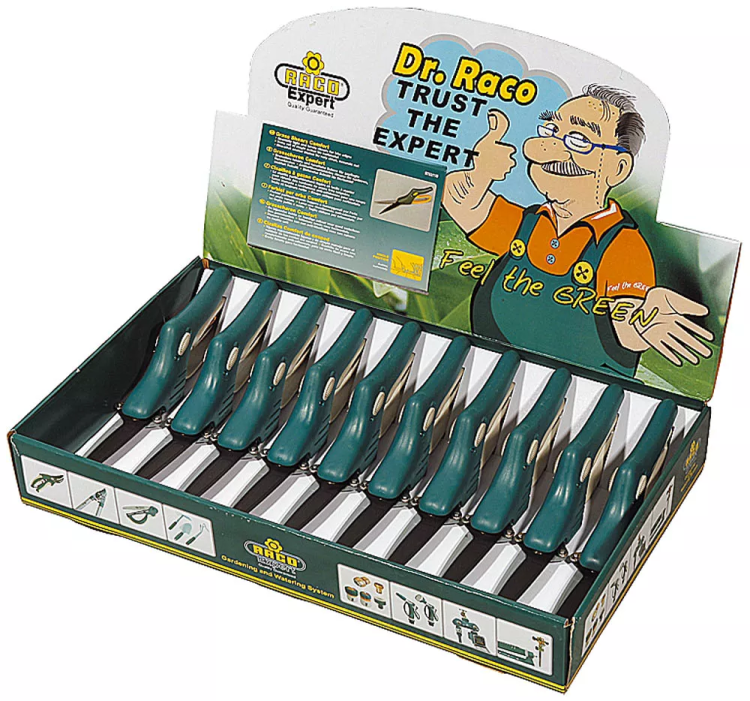 Ножницы RACO для стрижки травы, 3-позиционные с фиксатором, 355мм, 10шт 4202-53/110-H10 купить в Перми
