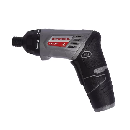 Отвертка-трансформер + фонарь ИНТЕРСКОЛ ОА-3,6Ф аккумуляторная (Li-ion, кейс) купить в Перми