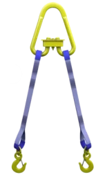 Строп текстильный двухветвевой 2СТ 1.25 т L=2 м SF6 30 мм Звено РТ-3