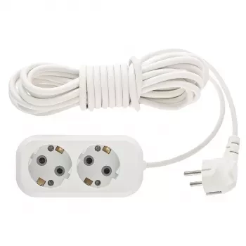 Удлинитель бытовой серия УХз-10-205, с заземлением, 5м, 2 роз., 10А Stern 95762 купить в Перми