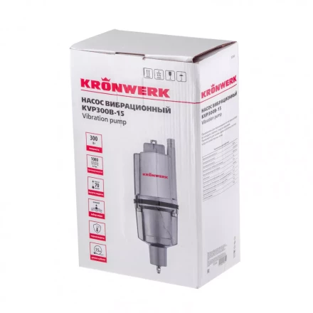 Вибрационный насос Kronwerk KVP300B-15 нижний забор 97240 купить в Перми