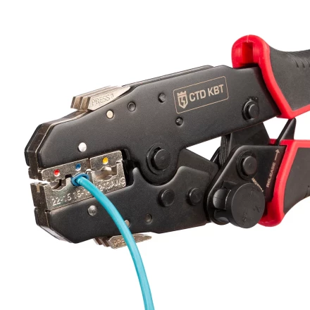 Пресс-клещи КВТ CTD+5 с механизмом быстрой смены матриц: комплект из 5 шт. для опрессовки (набор) (101859) купить в Перми