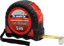 Рулетка Target 7,5 м * 25 автоматическая фиксация обрезиненный корпус MATRIX 31083