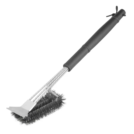 Щетка для чистки гриля 46,5 см, 2 в 1 (щетка, скребок), Camping// Palisad 69702 купить в Перми
