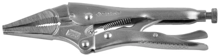 Зажим ЗУБР &quot;ЭКСПЕРТ&quot; ручной, с удлиненными губками из кованой Cr-V стали, для мест с ограниченным доступом, 225мм 22511-22 купить в Перми