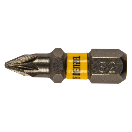 Бита PZ1х25, сталь S2, шестигранный профиль, 10 шт. Е 6,3 Denzel 11653 купить в Перми