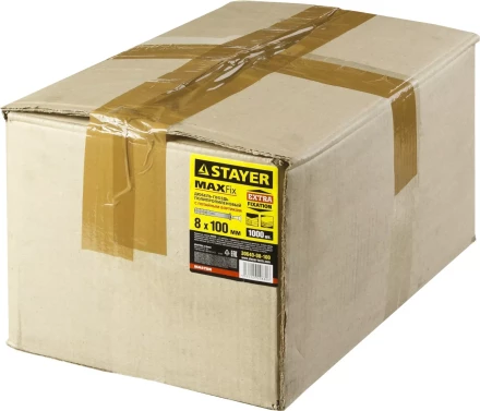 Дюбель-гвоздь полипропиленовый, потайный бортик, 8 x 100 мм, 1000 шт, STAYER Master 30640-08-100 30640-08-100 купить в Перми