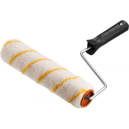 Валик малярный ЗУБР &quot;ОПТИМА -ГИРПАИНТ&quot;, все виды ЛКМ, для ровных поверхностей, полиэстр, ворс 12 мм, бюгель 6 мм, 40х180мм 03516-18 купить в Перми