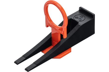 Комплект зажим + клин для системы выравнивания плитки СВП Кольцо, 250/250 шт. в коробе Сибртех 88114 купить в Перми