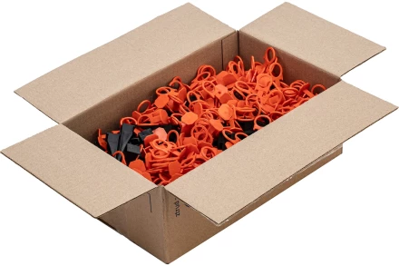 Комплект зажим + клин для системы выравнивания плитки СВП Кольцо, 250/250 шт. в коробе Сибртех 88114 купить в Перми