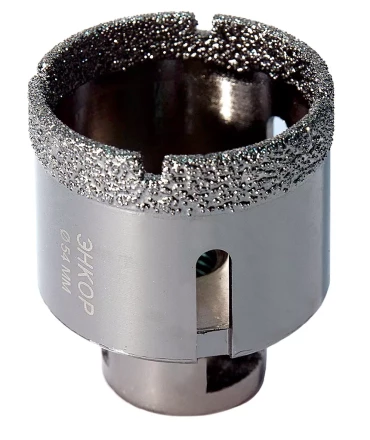 Коронка алмазная по керамограниту D 54 мм для УШМ сух. рез Энкор 48312 купить в Перми
