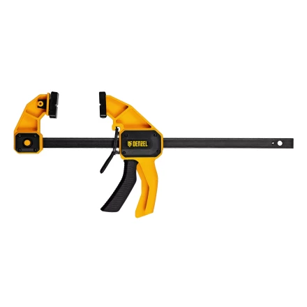 Струбцина F-образная Denzel, быстрозажимная, 300 х 80 мм, усиленный нейлоновый корпус, 20506 купить в Перми