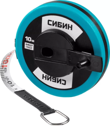 Мерная лента СИБИН фиберглассовая, 10м 34154-10 купить в Перми