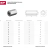 Гайка ЗУБР "МАСТЕР" переходная, DIN 6334, оцинкованная, M14, 5кг 303750-14 купить в Перми
