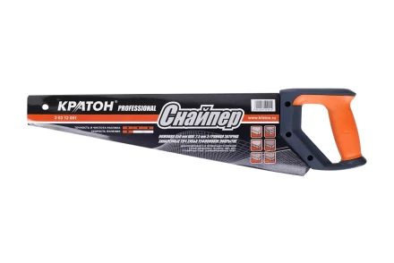Ножовка Кратон PROFESSIONAL 450мм шаг 2,5мм 3-гран. зуб. ТВЧ 2 03 12 001 купить в Перми