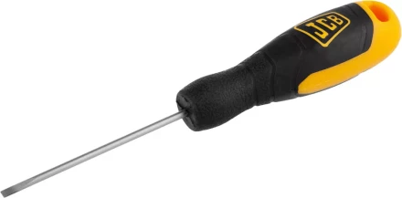 Отвертка JCB, хромомолибденовая сталь S2, двухкомпонентная рукоятка, магнитный наконечник, SL 3х75мм JSD013 купить в Перми