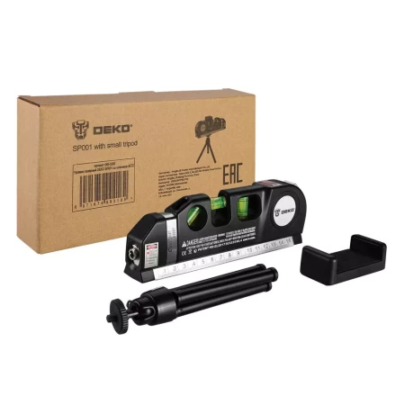 Уровень лазерный SP001 SET2 DEKO, 065-0200, со штативом купить в Перми