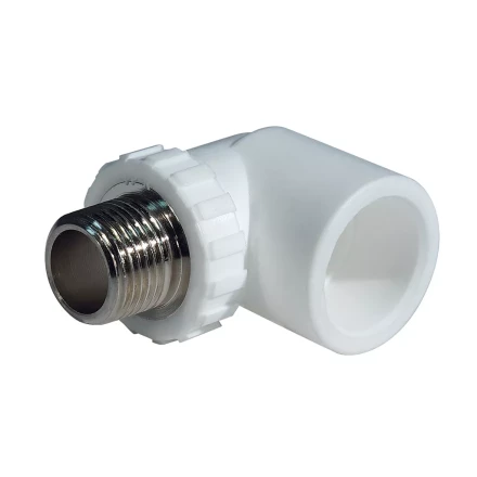 Уголок комб. PP-R НР 20мм х 1/2 белый (50/200) 45380 купить в Перми