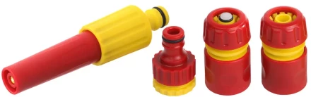 Набор GRINDA &quot;CLASSIC Quick-Connection System&quot; поливочный пластиковый: наконечник регулир,2 соединителя, адаптер внешний 8-427286_z01 купить в Перми