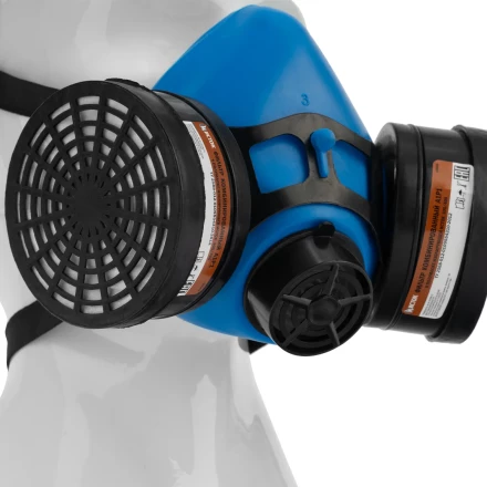 Полумаска изолирующая ИСТОК-300/400 со сменными комбинированными фильтрами А1Р1 892437 купить в Перми