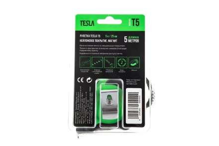 Рулетка TESLA 5м х 25мм (T-5) купить в Перми