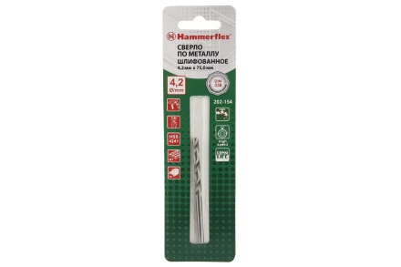 Сверло по металлу HAMMER 202-154 DR MT 4,2мм*75 купить в Перми