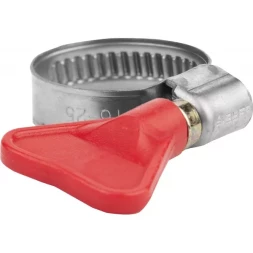 Хомуты ЗУБР "ЭКСПЕРТ" "Бабочка", нерж. сталь, накатная лента 9 мм, 20-32 мм, 100 шт 37835-20-32-100