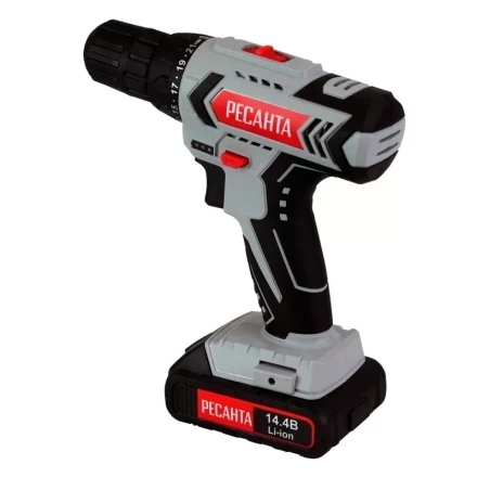 Дрель-шуруповерт аккумуляторная Ресанта ДА-14-2ЛК 75/14/4 купить в Перми