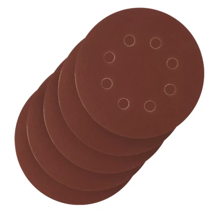 Круг абразивный на ворсовой подложке под &quot;липучку&quot;, перфорированный, P 400, 125 мм, 5 шт Сибртех 738147 купить в Перми