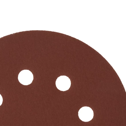 Круг абразивный на ворсовой подложке под &quot;липучку&quot;, перфорированный, P 400, 125 мм, 5 шт Сибртех 738147 купить в Перми