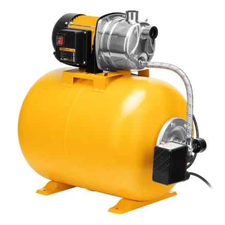 Насосная станция Denzel 97311, PSL1100X, 1100 Вт, 3600 л/ч, ресивер 50 л, подъем 45 м, нержавейка купить в Перми