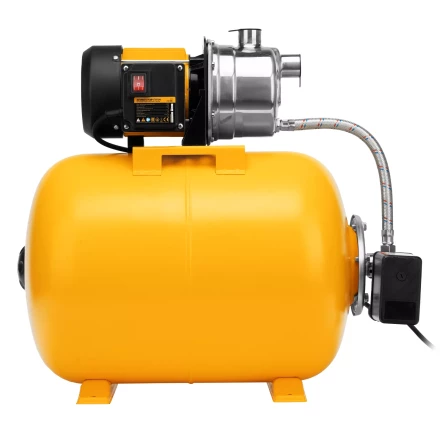 Насосная станция Denzel 97311, PSL1100X, 1100 Вт, 3600 л/ч, ресивер 50 л, подъем 45 м, нержавейка купить в Перми