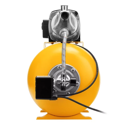 Насосная станция Denzel 97311, PSL1100X, 1100 Вт, 3600 л/ч, ресивер 50 л, подъем 45 м, нержавейка купить в Перми