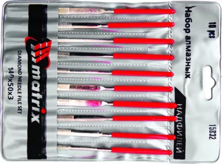 Набор надфилей алмазных 140х50х3 5 штук MATRIX 15830 купить в Перми